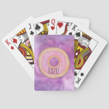 Galaxy Donut Playing Cards Individuelle Name