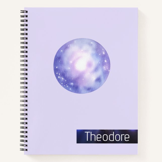 Galaxy Dreams Carnet Spiral personnalisé (Devant)