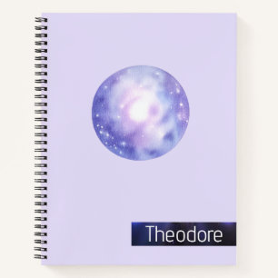 Galaxy Dreams Personalisiertes SpiralNotebook Notizbuch