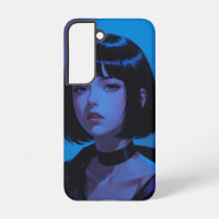 Edgy Anime Girl Samsung Coque - Cyber foncé esthét
