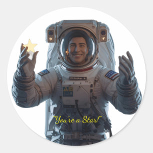 Galaxy Explorers – Außerirdisches Dankeschön Sti Runder Aufkleber