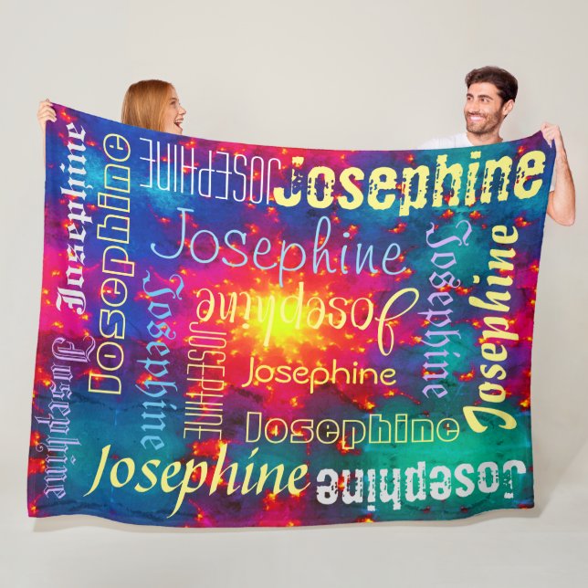 Galaxy Farbstoff Krawatte Sunburst Personalisiert  Fleecedecke (Beispiel)