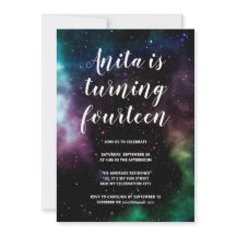 Galaxy Geburtstagsparty Teens 14 kosmischer Raum T