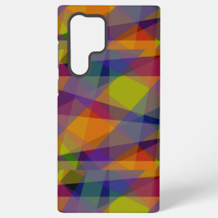 Galaxy Géométrique foncée - Coque Samsung (S22 Ultra)