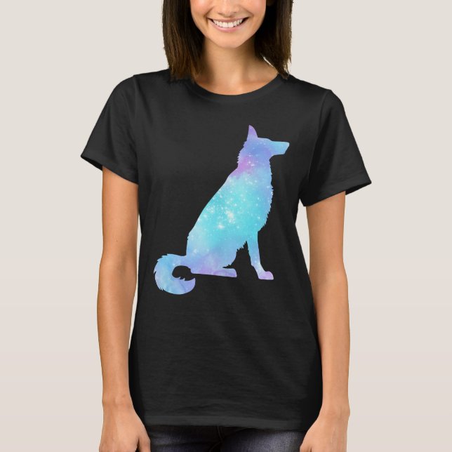 Galaxy German Shepherd T-Shirt (Vorderseite)