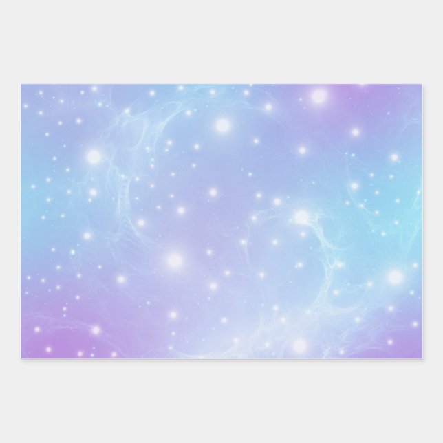 Galaxy Geschenkpapier Set (Vorderseite)