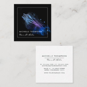 Galaxy Glitzer Business Card Quadratische Visitenkarte