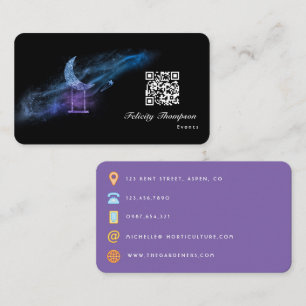 Galaxy Glitzer Business Card Visitenkarte