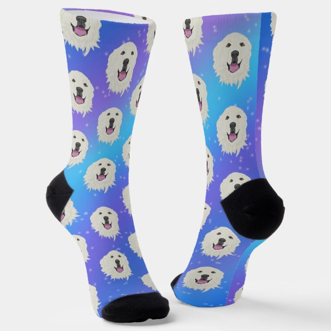 Galaxy Große Pyrenäen Socken (Gewinkelt)
