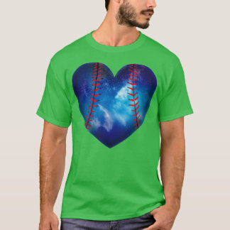 Galaxy Heart Baseball T-Shirt
