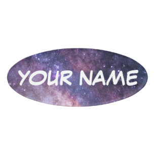 Galaxy-Hintergrund - Anpassen Sie Ihren eigenen Namenschild