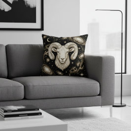 Galaxy Home Decor Aries Zodiac Celestial Kissen