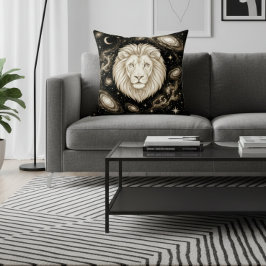 Galaxy Home Dekor Löwe Zodiac Sternenlicht Kissen