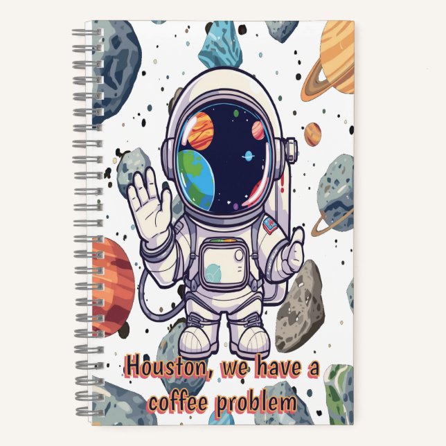Galaxy Journal Space Themed Notebook mit Planet Notizbuch (Vorderseite)