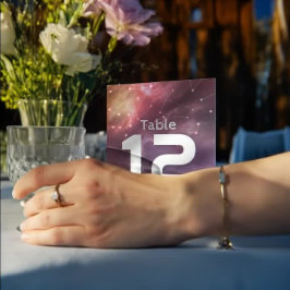 Galaxy-Konstellationen für Hochzeitsplatz-Tischnum Einladung