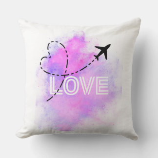 "Galaxy Liebe Flugzeugkissen" Kissen
