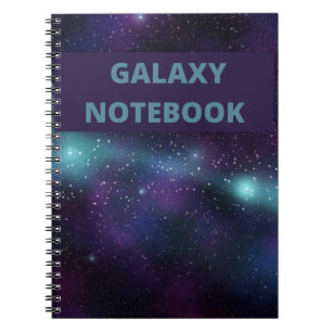 Galaxy liebt Stars Space Blue Notizblock