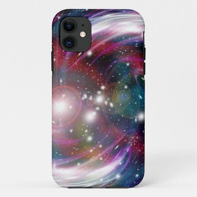 Galaxy Light Art Design Abstrakt Case-Mate iPhone Hülle (Rückseite)