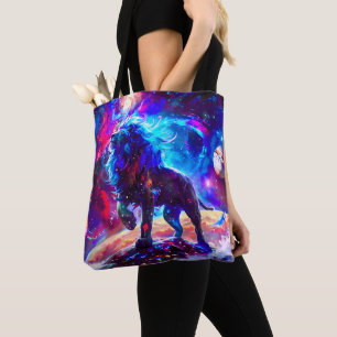 Galaxy Lion Blue Tasche
