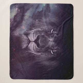 Galaxy Lion Face Art Wallpaper Sherpadecke