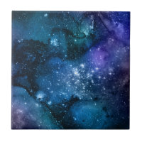 Galaxy Lovers Starry Space Blue Sky White Glitzern