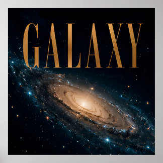 Galaxy Luxus-Weltraum-Editorial-Grafik Poster