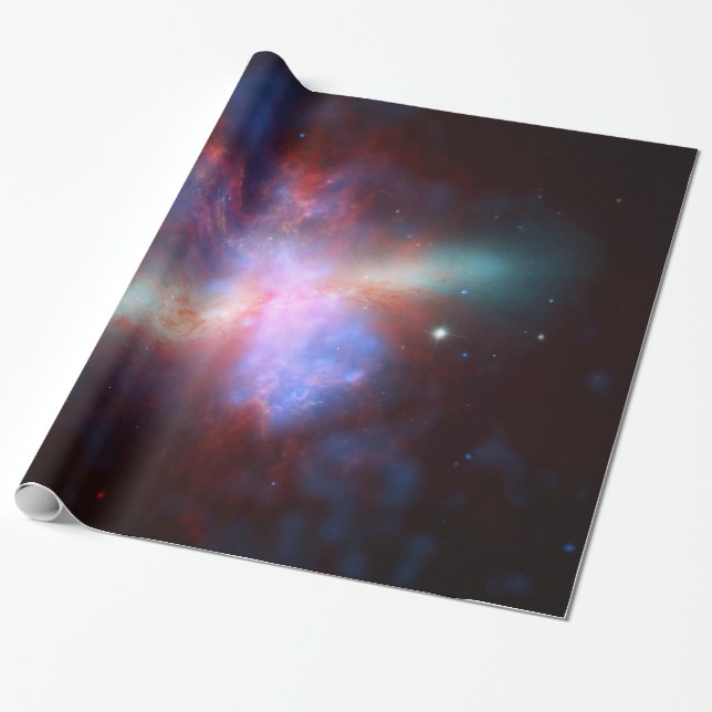 Galaxy M82 Hubble-NASA Geschenkpapier (Ungerollt)