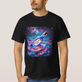Galaxy Message Bottle Mens Shirt