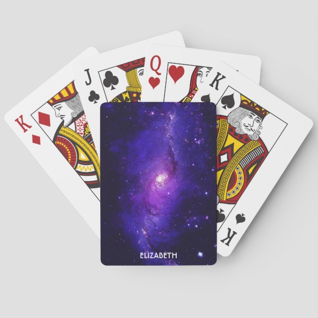 Galaxy Milky Way Galaxy Astronomie Spielkarten (Rückseite)