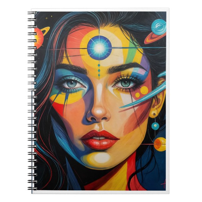 Galaxy Muse Spiral Notebook Notizblock (Vorderseite)