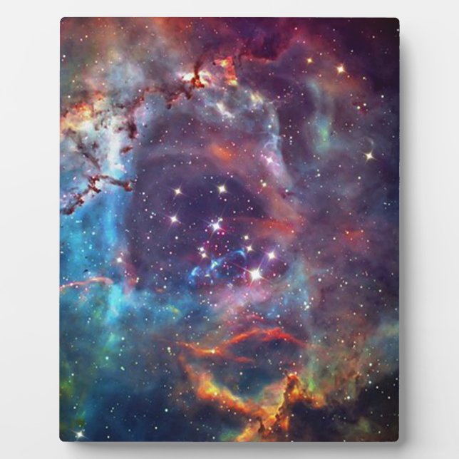 Galaxy Nebula Raumbild. Fotoplatte (Vorderseite)