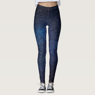 Galaxy Nebula Yoga-Hose Space Blau Leggings