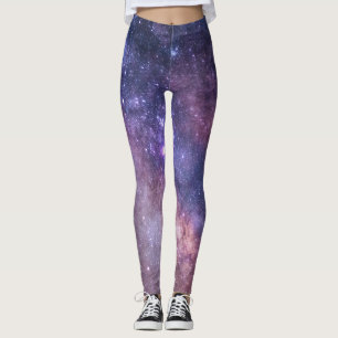 Galaxy Nebula Yoga-Hose Space Purple Leggings