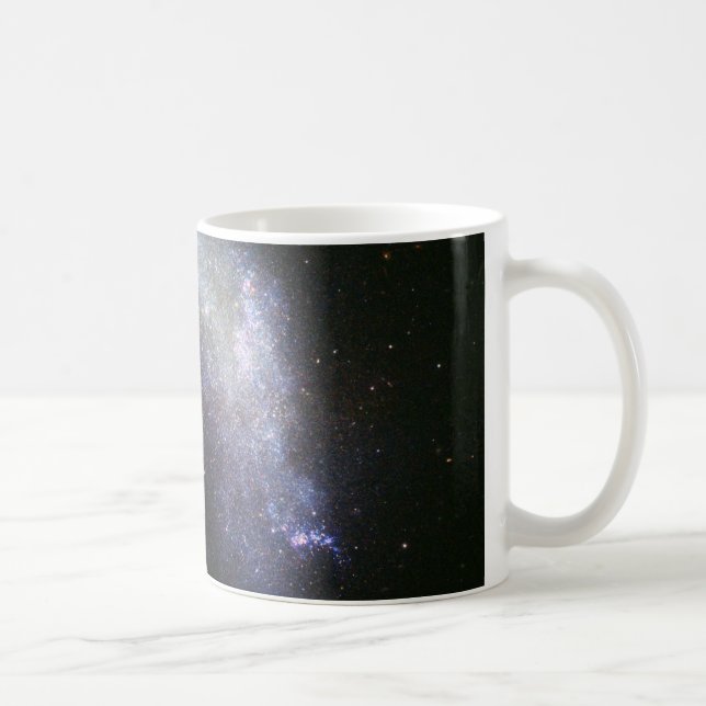 Galaxy NGC 1427A Plunges Toward the Fornax Galaxy Kaffeetasse (Rechts)