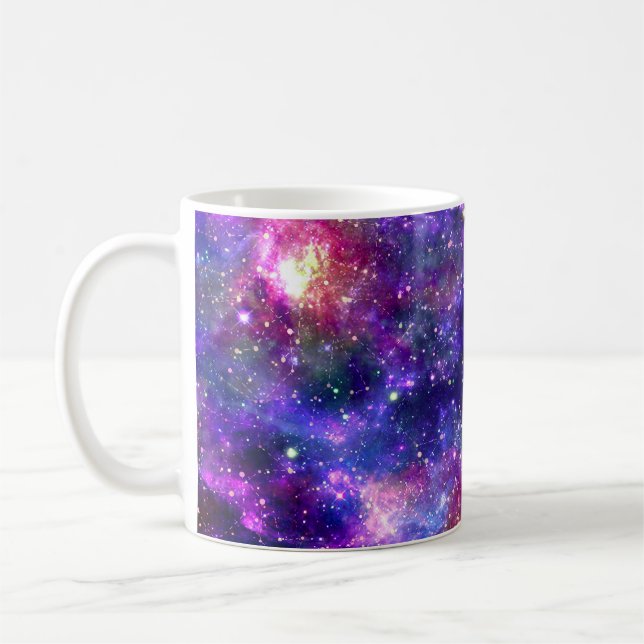 Galaxy Night Print Cosmic Design Kaffeetasse (Links)