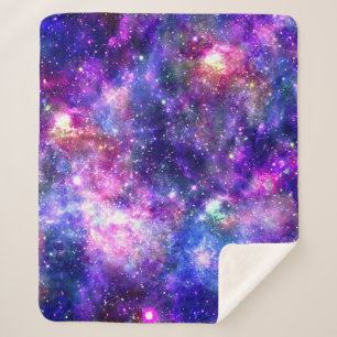 Galaxy Night Print Cosmic Design Sherpadecke