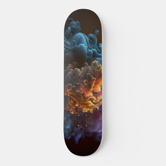 Galaxy Night Sky Skateboard (Vorderseite)