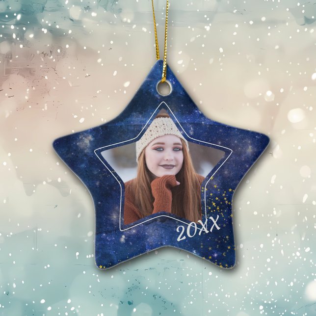 Galaxy of Stars Graduate Photo Ornament (Von Creator hochgeladen)