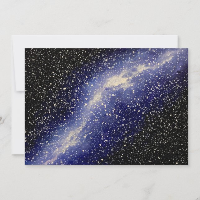 Galaxy Painting Grußkarte Karte (Vorderseite)