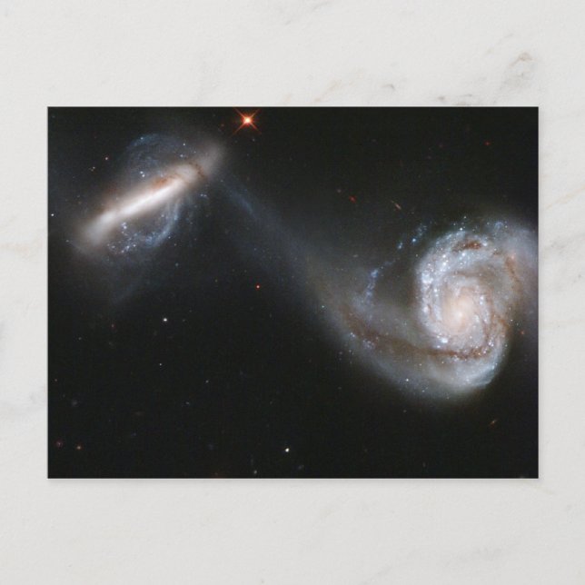 Galaxy Pair Postkarte (Vorderseite)