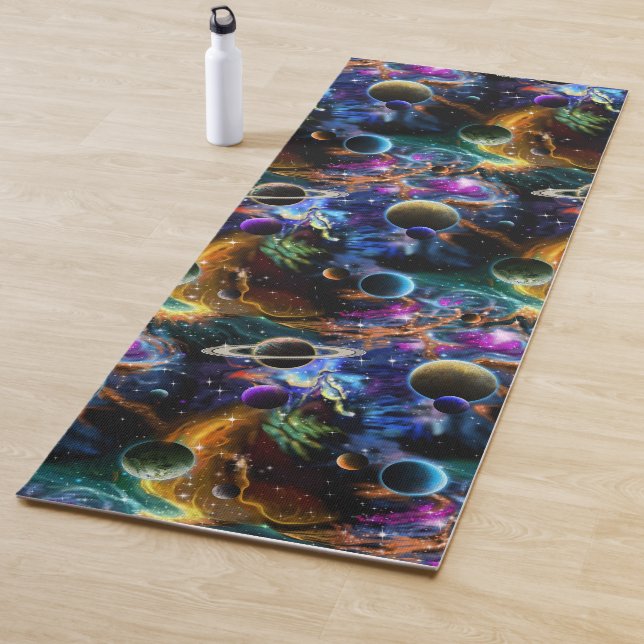Galaxy Planets Stars Yogamatte (Beispiel)