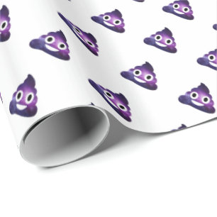 Galaxy Poo Emoji Geschenkpapier