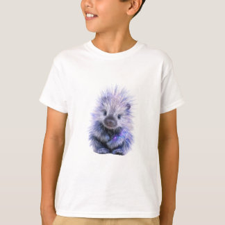 Galaxy Porcupine Sparkle Portrait Kids T-Shirt