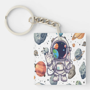 Galaxy Porte - clé Astronaut Planètes Conception p