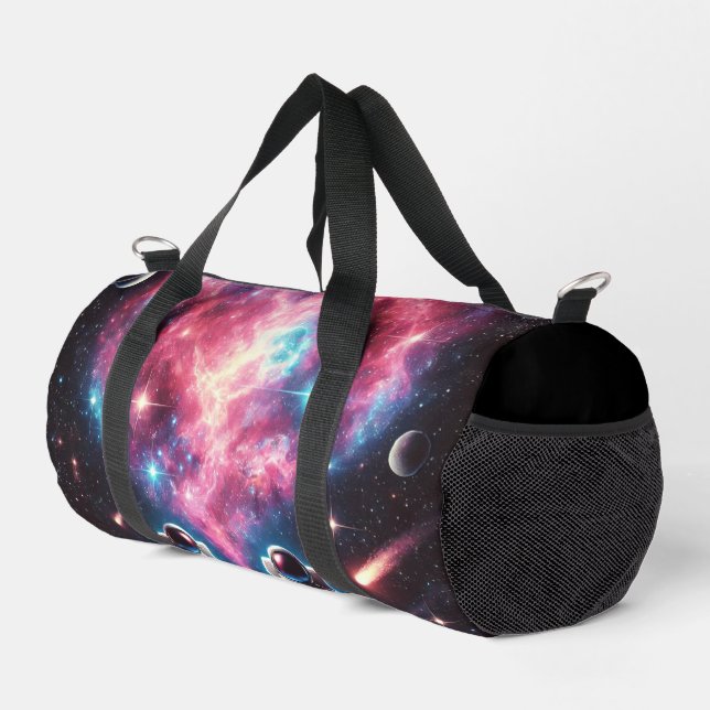 Galaxy Print Duffle Bag (Rechte Ecke)