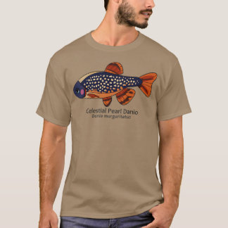 Galaxy Rasbora Celestial Pearl Danio mit Text T-Shirt