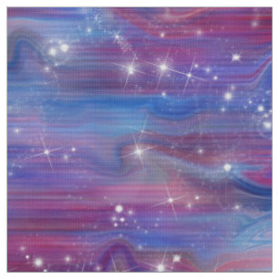 Galaxy rosa schönes nächtliches Sternenhimmel Stoff