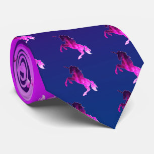 Galaxy rosa schönes, unicornes funkelnd Bild Krawatte