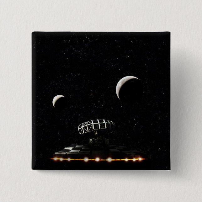 Galaxy Scanner - Radar Space Craft - Sci-Fi Button (Vorderseite)