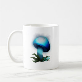 Galaxy Shiitake Glighlight Blue Mushroom Kaffeetasse